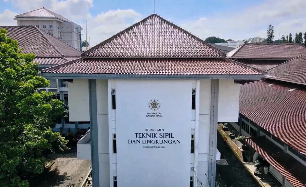 Department of Civil and Environmental Engineering, FT UGM - Modern building with glass facade